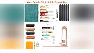 Top 10 LAMPTOP 33 Pieces DIY Leather Craft Tools Hand Stitching Tool Set with Stitching Pony,Mattin