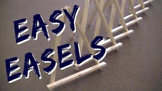 Building 16 table top easels for $3 each!