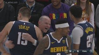 Nikola Jokic 30-21-10 Short Handed Nuggets Beat Jazz! 2019-20 NBA Season