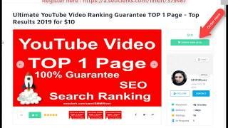 Ultimate YouTube Video Ranking Guarantee TOP 1 Page Top Results 2019 for $10 on