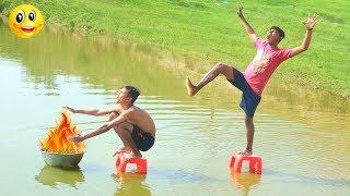 Top Challenging New Funny Videos 2019 || Best Comedy Video Episode -- 15 || Monirul Official