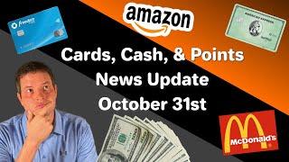 Cards, Cash, & Points News Oct. 31 - New Amex Debit Card, Chase Freedom Changes, Amazon Gift Texting