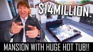 $14MILLION SHADY CANYON VILLA WITH THE WORLDS BIGGEST HOT TUB!!