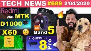 Redmi Phone With MTK D1000, realme X60 Specs, redmi Band & Mi Band 5 Launch,OnePlus 8 Pro-#TTN689