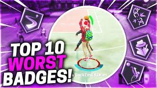 TOP 10 WORST BADGES IN NBA 2K20! DON'T PUT THESE ON! (UPDATED)