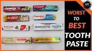 WORST to BEST TOOTH PASTE in INDIA | Men's Fashion Tamil