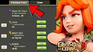 FRIENDS CHAT SYSTEM IN COC - Clash of Clans Concept