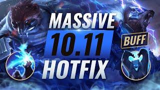 MASSIVE HOTFIX BUFFS: Volibear Rework EMERGENCY Changes Patch 10.11 - League of Legends Season 10