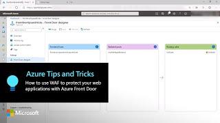 How to use WAF to protect your web applications with Azure Front Door | Azure Tips and Tricks