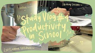 STUDY VLOG: productive study sessions in school ~