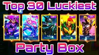 Top 30 515 Party Box Mobile Legend • Mlbb Luckiest Top 30 Party Box • Best Party Box Mlbb • Mlbb •