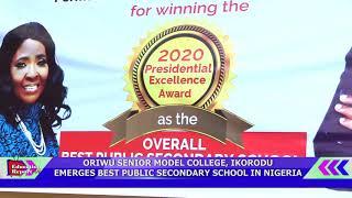 ORIWU SENIOR MODEL COLLEGE EMERGES BEST PUBLIC SECONDARY SCHOOL IN NIGERIA