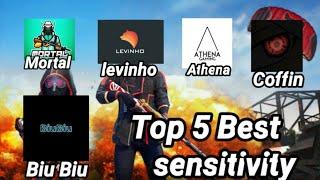 Top 5 best player sensitivity control | pubg mobile |