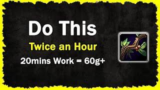 60g+ For 20 Minutes of Work an Hour | Mobile Wow Classic Herb Farm