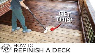 How to Stain a Deck the Easy Way (Best Tools to Refinish)