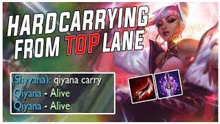 How To 1v9 CARRY With Lethality Qiyana Top - League of Legends