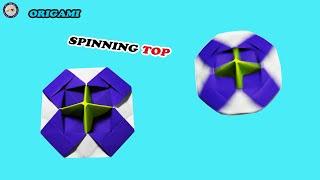 Origami Spinning Top - How To Make Origami Spinning Paper - DIY