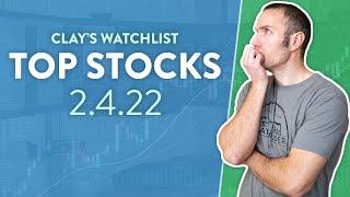 Top 10 Stocks For February 04, 2022 ( $FB, $AMC, $SNAP, $SKLZ, $PLTR, and more! )