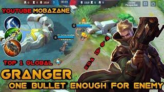 Top 1 Global Granger ¦ youtube mobazane best gameplay with Fast farming :Granger Mobile legends