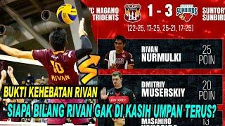 RIVAN JADI TOP SCORE POINT DI PERTANDINGAN KEMARIN FULL SMASH BLEDOS RIVAN DI PEKAN 3 LIGA JEPANG