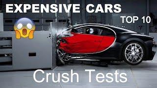 TOP 10 CRASH TESTS MOST EXPENSIVE CARS ! ! ! Car safety ratings, NCAP. iihs ratings