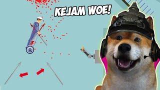 GILA KEJEM BANGET!! MAIN BERJAM-JAM CUMA BISA 2 LEVEL!!! | HAPPY WHEELS INDONESIA #3