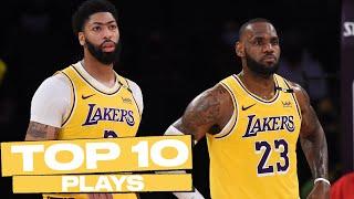 Top 10 Los Angeles Lakers Plays of The Year! 