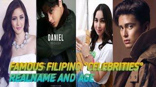 Top 10 Famous Filipino celebrities Realname and Age