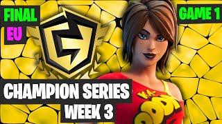 Fortnite FNCS Week 3 DUO EU Final Game 1 Highlights - Fortnite Champion Series