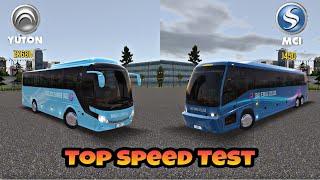 Yuton ZK68H vs MCI J450 Top Speed Test - Bus Simulator Ultimate Gameplay