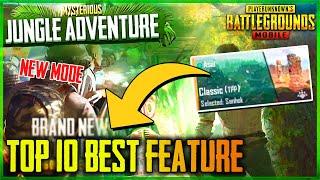 JUNGLE ADVENTURE MODE | TOP 10 NEW FEATURES AND POWERS - PUBG MOBILE