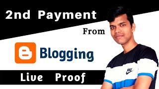 my second payment from blogging | blogging second payment proof