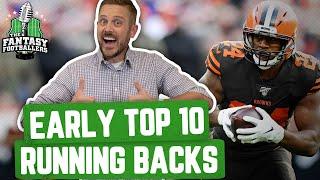 Fantasy Football 2020 - Early Top 10 RB Rankings + Conspiracy Theories - Ep. #873