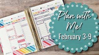 PLAN WITH ME! | February 3-9 | Erin Condren Life Planner