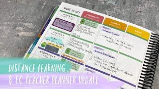 DISTANCE LEARNING & how my ECTLP is CHANGING | ft. erin condren teacher lesson planner