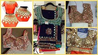 Top 50 Saree Blouse Designs With Mirror And Hand Work