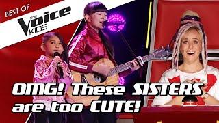 TOP 10 | The CUTEST SIBLINGS sing together in The Voice Kids