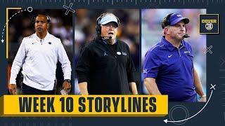 CFB Week 10: Patterson out at TCU, Coaching Hot Seat, CFP Rankings, Top Storylines!