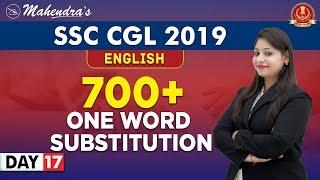 700+ One Word Substitution | English | By Yashi Mahendras | SSC CGL 2019 | 10:30 am