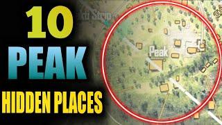 Peak Hidden Place In Free Fire || Top 10 Hide Place In Bermunda Map - Rank Push Tips