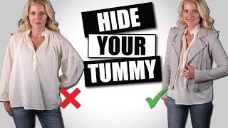 10 Must Know Style Tips to Hide a Tummy *WITHOUT Shapewear* (Dressing Over 40/Over 50)