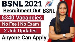 BSNL Recruitment 2021|Work From Home Jobs |BSNL Vacancy 2021|Govt Jobs May 2021|Top 5 Govt Jobs