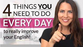 Everyday habits to improve your English