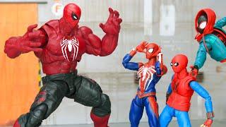 SpiderMan Top 10 Fights & Web Swinging in Spider-verse Figure Stopmotion