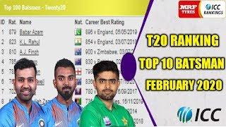 ICC Latest T20 Ranking 2020 | ICC T20 Ranking 2020 Updated | Top 10 Batsman | Babar Azam No 1, Rahul