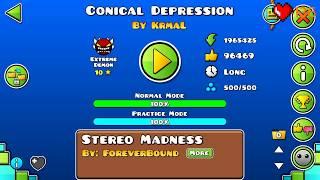 Conical Depression 100% (Extreme Demon) by KrmaL