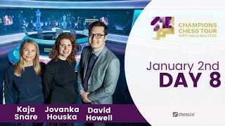 $1.5M Champions Chess Tour: Airthings Masters | Day 8 | Commentary by David Howell & Jovanka Houska