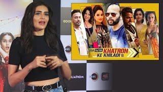 Karishma Tanna Reaction On STUNTS In Khatron Ke Khiladi 10 | Experience | Journey | Rohit Shetty