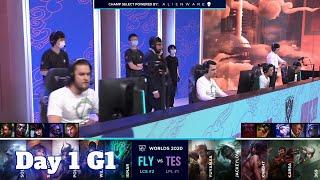 FLY vs TES | Day 1 Group D S10 LoL Worlds 2020 | FlyQuest vs Top Esports Groups full game