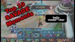 Top 10 SAVAGE MOMENT'S ( Mobile legend bang bang )